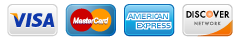 Visa | Master Card | American Express | Discover Network